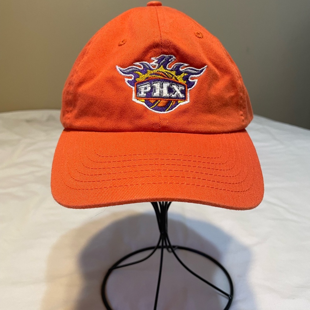 Bright Orange Phx Suns Hat with Embroidered Logo